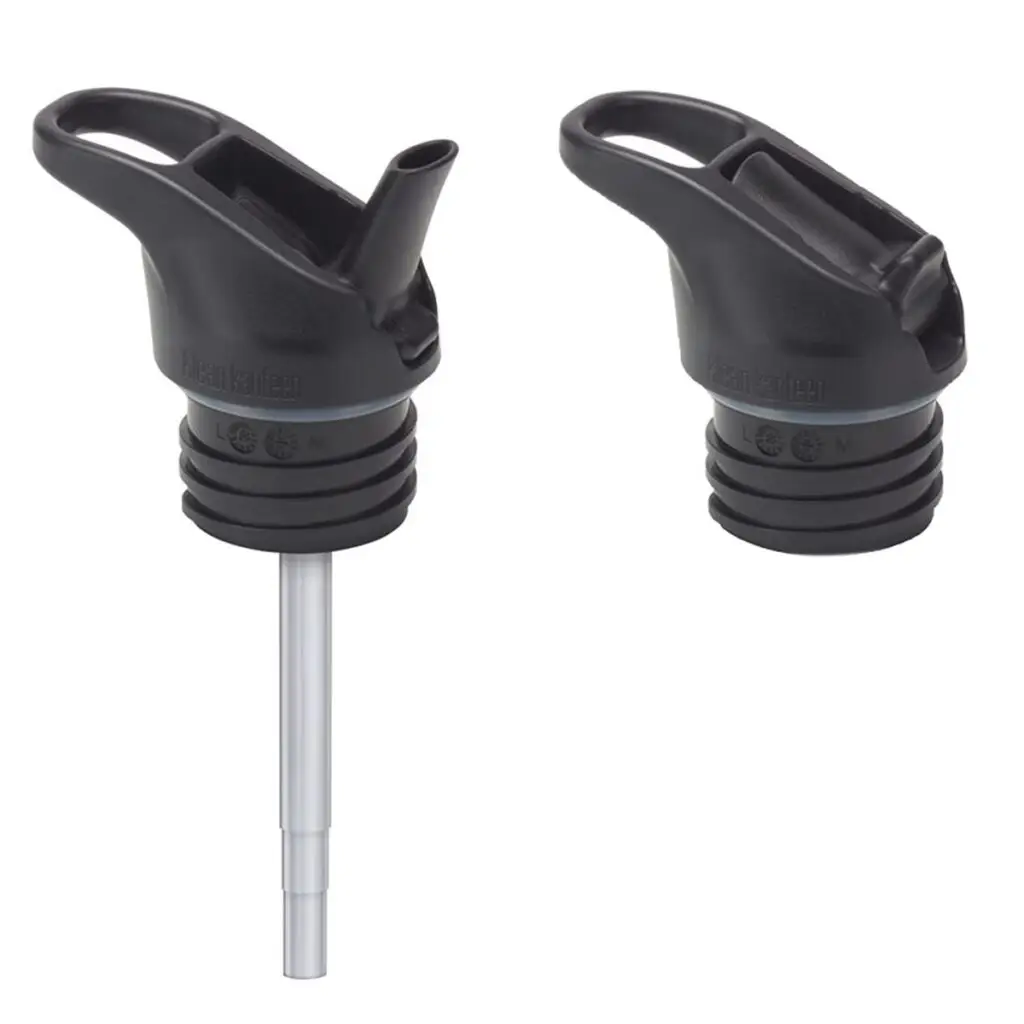 Zwarte Klean Kanteen Flip Seal Sportdop met opzetrietje en lekdichte sluiting, geschikt voor Klean Kanteen Kid Kanteen drinkflessen.